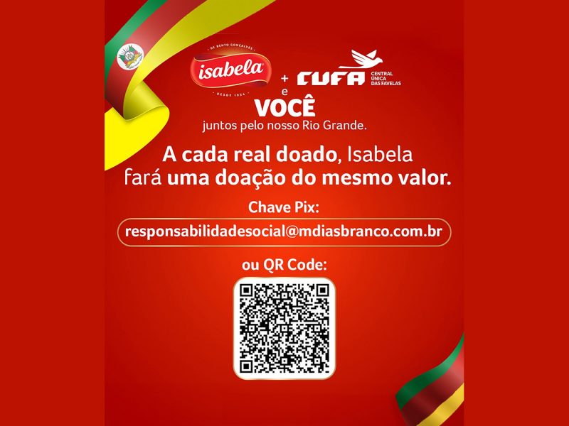 Isabela lança campanha de arrecadação em parceria com a CUFA para os desabrigados do RS | JValério
